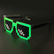 Taizhou Two Circles Trading Co. Ltd. Costume Accessories Green LED Neon Sunglasses for Adults 810120719290