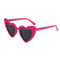 Taizhou Two Circles Trading Co. Ltd. Costume Accessories Hot Pink Rhinestone Heart Shaped Sunglasses for Adults 840482501813