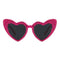 Taizhou Two Circles Trading Co. Ltd. Costume Accessories Hot Pink Rhinestone Heart Shaped Sunglasses for Adults 840482501813