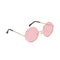 Taizhou Two Circles Trading Co. Ltd. Costume Accessories Pink Hippie Round Glasses for Adults 810077658697