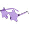 Taizhou Two Circles Trading Co. Ltd. Costume Accessories Purple Star Shaped Sunglasses for Adults 840482501455