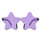 Taizhou Two Circles Trading Co. Ltd. Costume Accessories Purple Star Shaped Sunglasses for Adults 840482501455