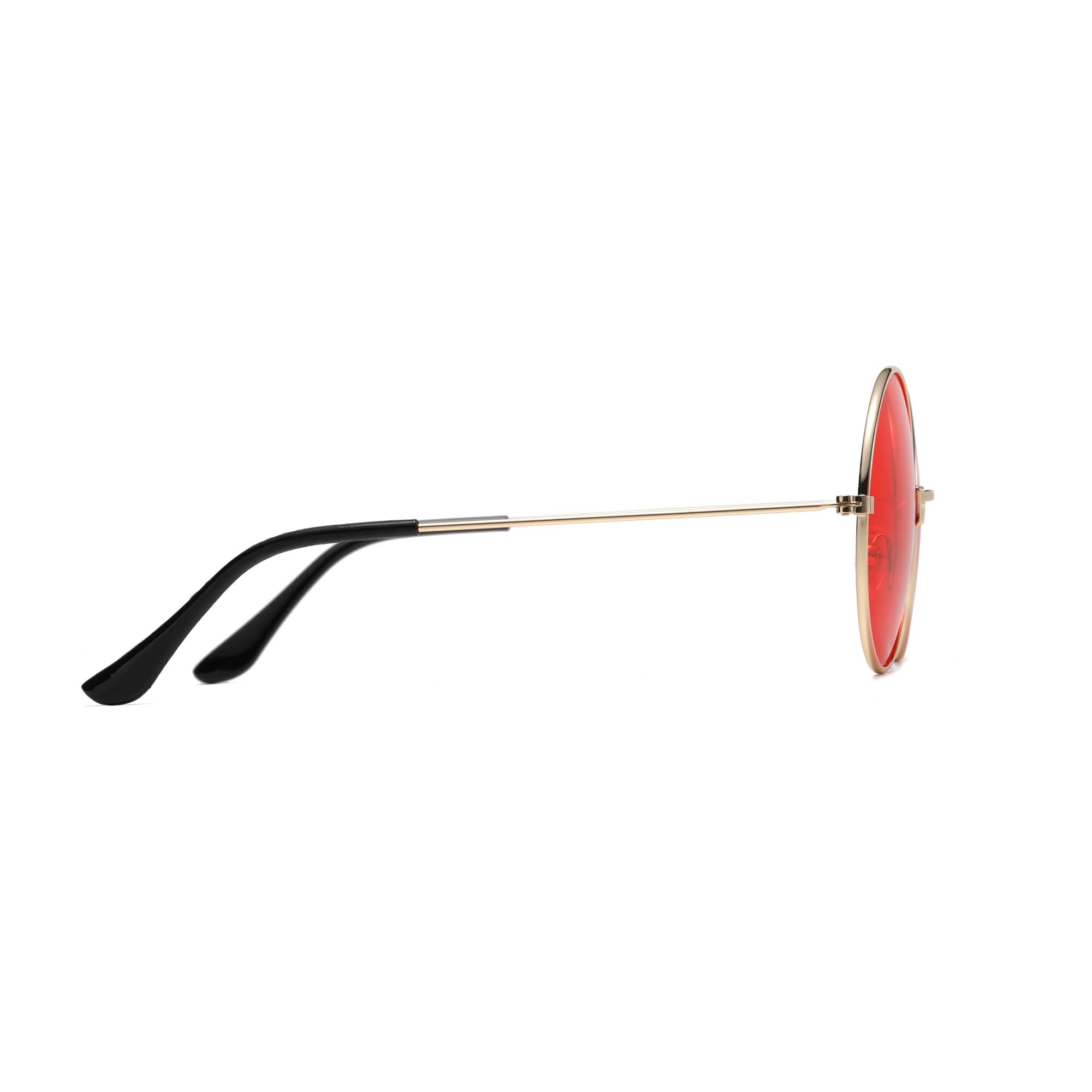 Lunette de soleil ronde rouge hot sale