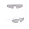 Taizhou Two Circles Trading Co. Ltd. Costume Accessories White Futurist Glasses for Adults