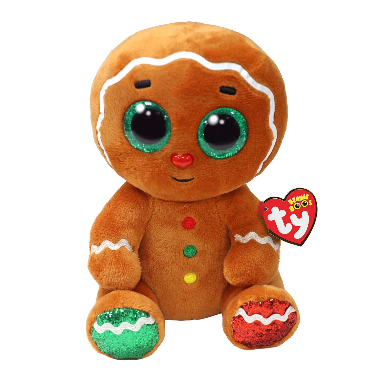 TY INC Christmas TY Beanie Boos Plush, Crumble, 6 Inches, 1 Count