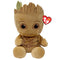 TY INC Plushes TY Marvel Soft Plush, Groot, 13 Inches, 1 Count