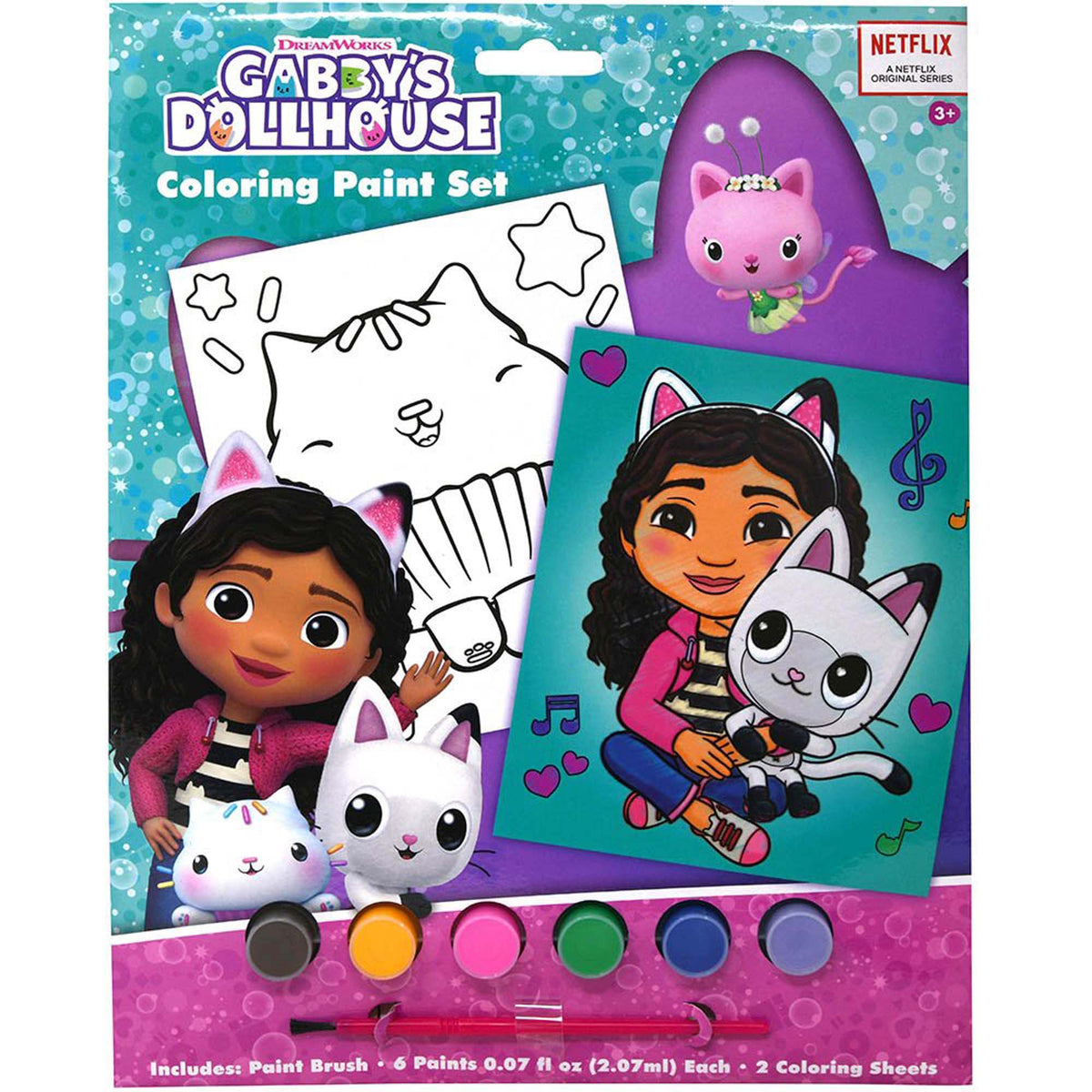 U.P.D. INC impulse buying Gabby's Dollhouse Coloring Paint Set, 1 Count