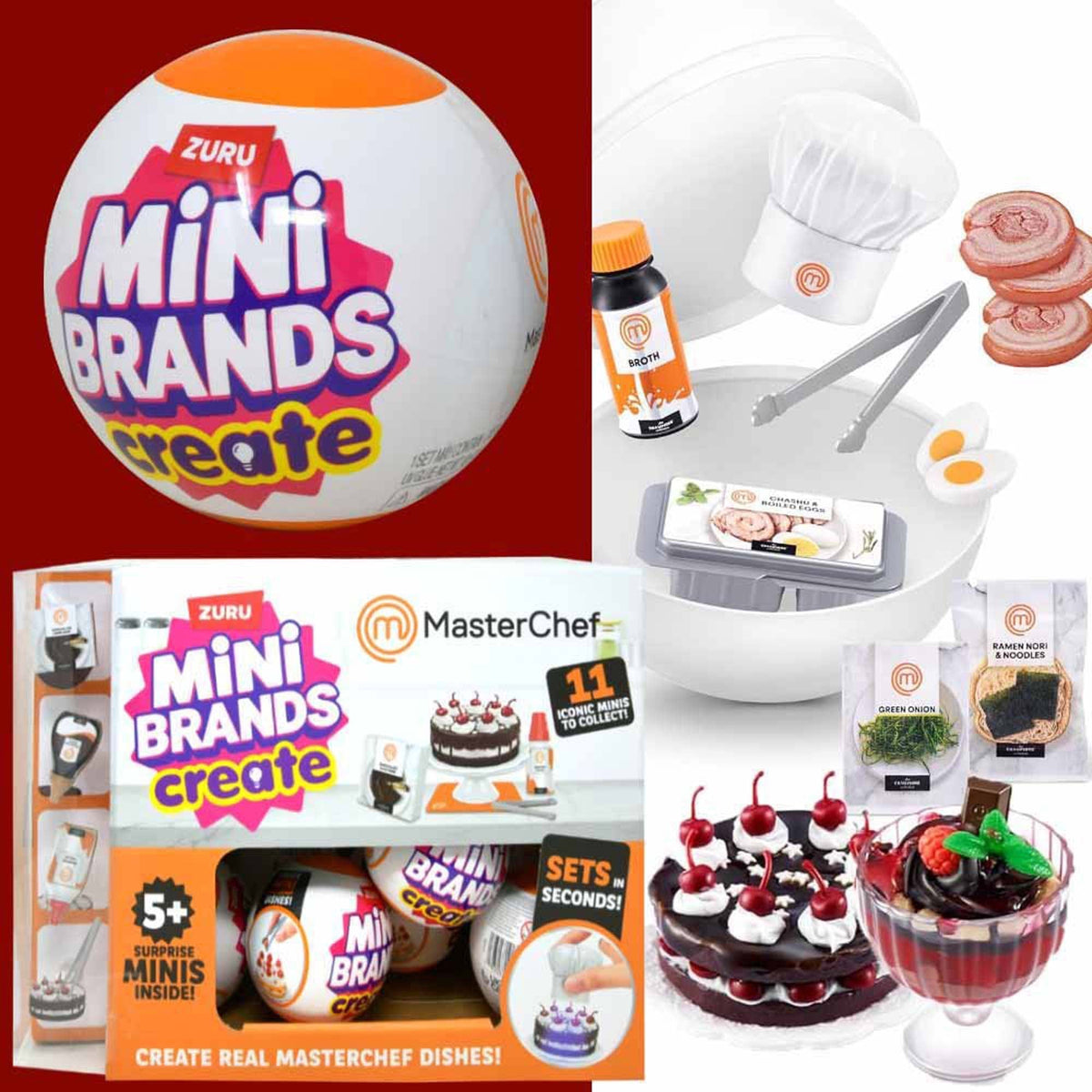 U.P.D. INC Impulse Buying Mini Brands Create MasterChef, Assortment, 1 Count 193052061034