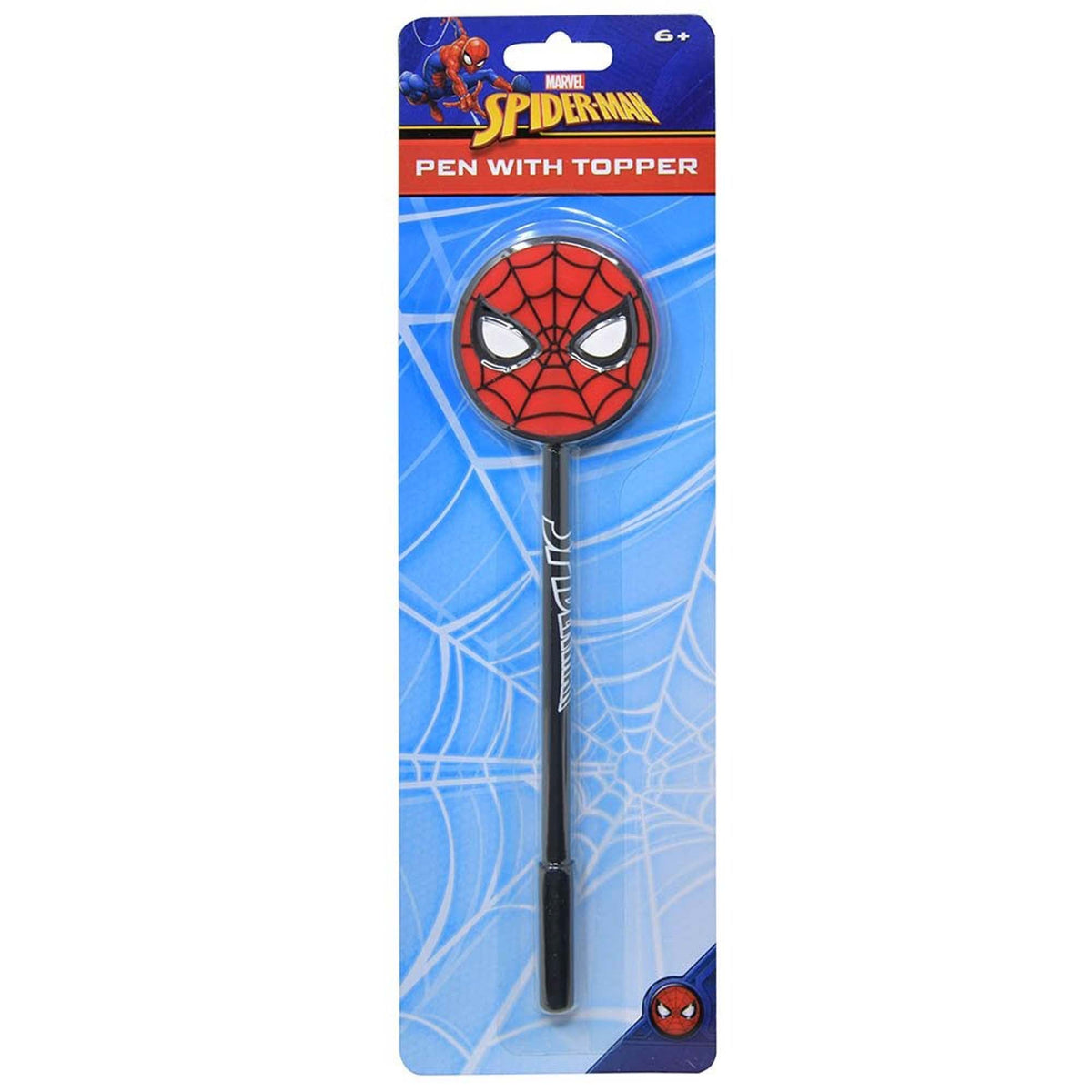 U.P.D. INC Kids Birthday Spider-Man Pen with Topper, 1 Count 191537166243