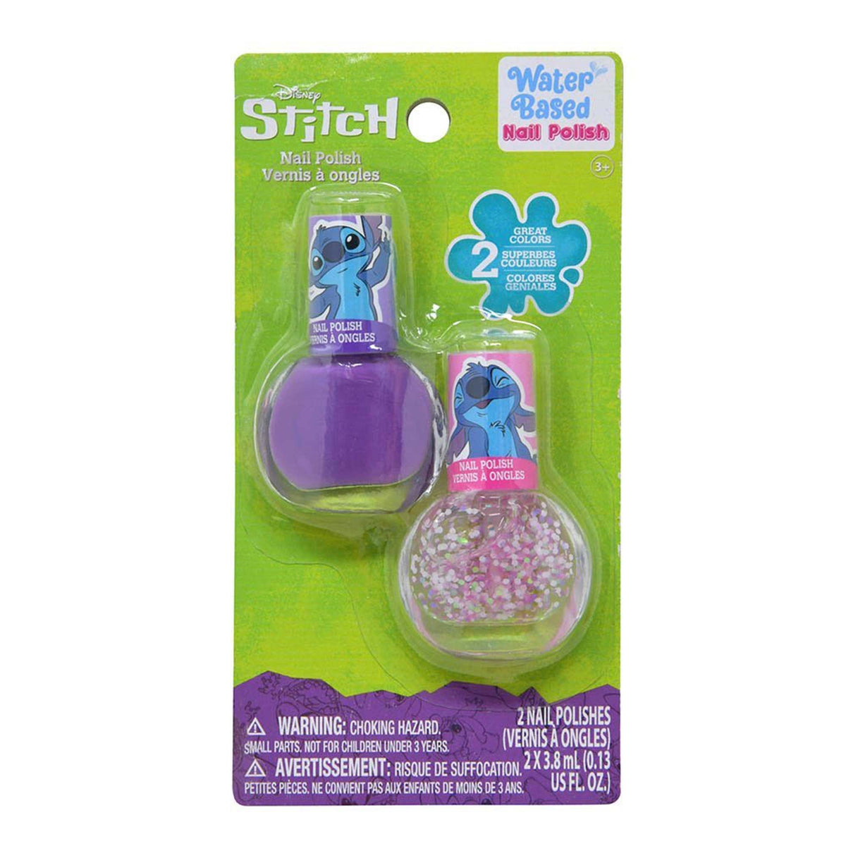 U.P.D. INC Kids Birthday Stitch Nail Polish, 2 Count