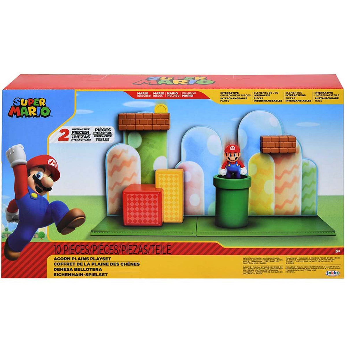 U.P.D. INC Toys & Games Super Mario Acorn Plains Playset, 10 Pieces, 1 Count 039897859910