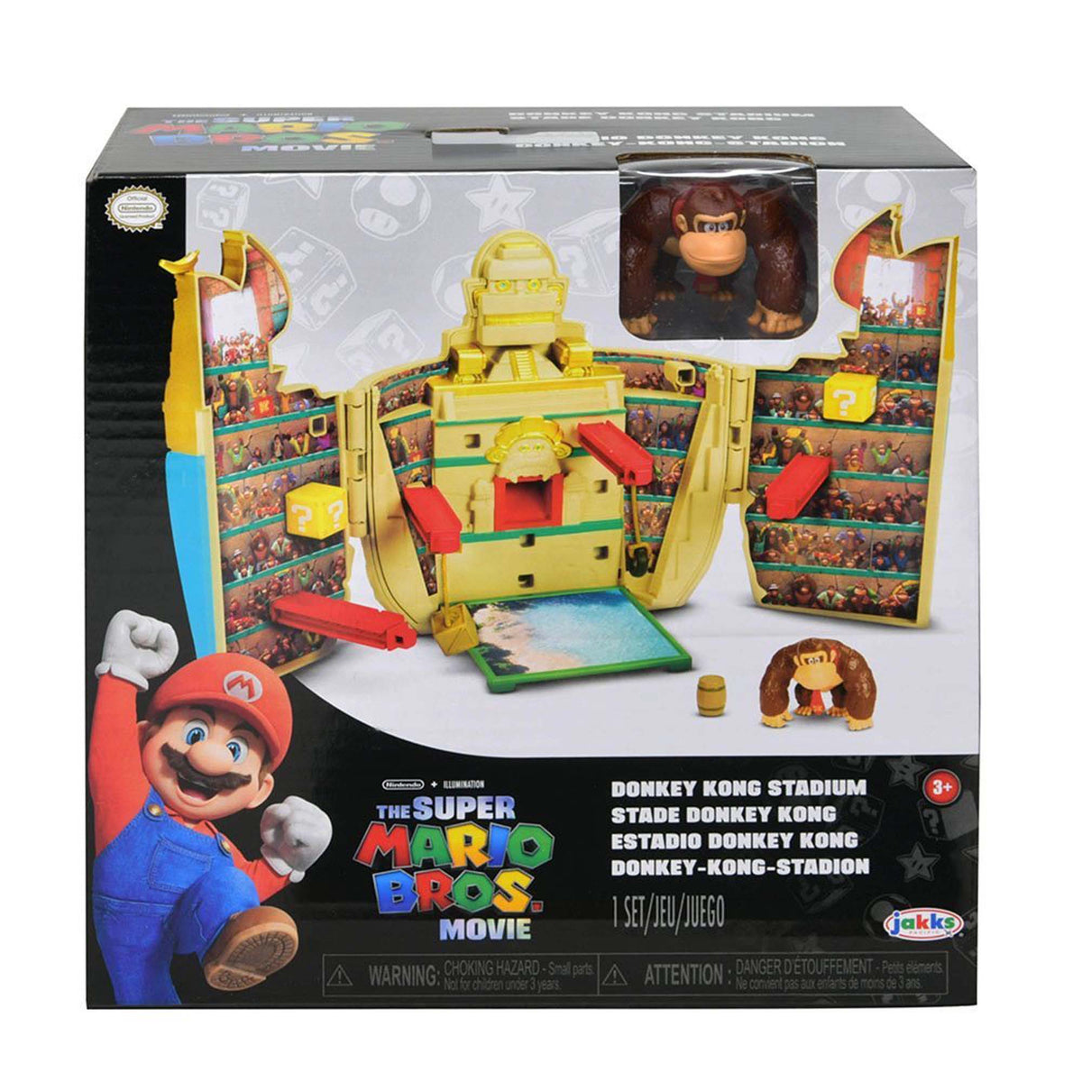 U.P.D. INC Toys & Games Super Mario Bros Movie Donkey Kong Stadium Set, Nintendo, 1 Count 192995418035