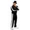 UNDERWRAPS Costume Accessories Hip Hop Jumpsuit for Adults, Black and White Jacket and Pants 843248165342