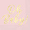 UNIQUE PARTY FAVORS Baby Shower Oh Baby! Pink Large Lunch Napkins, 16 Count 011179420520