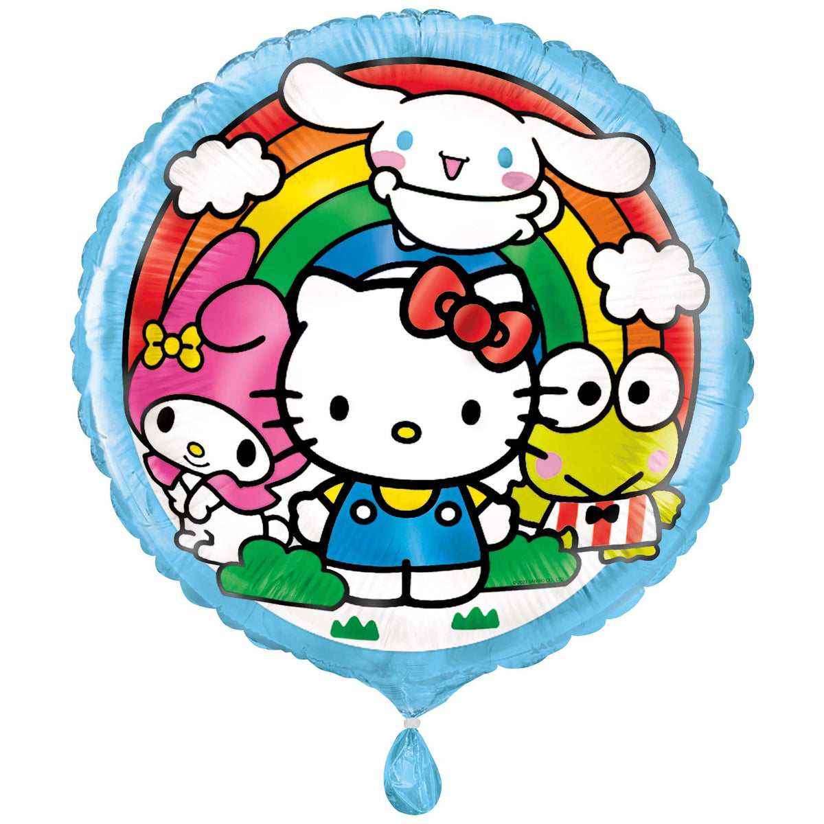 UNIQUE PARTY FAVORS Balloons Hello Kitty and Friends Birthday Round Foil Balloon, 18 Inches, 1 Count