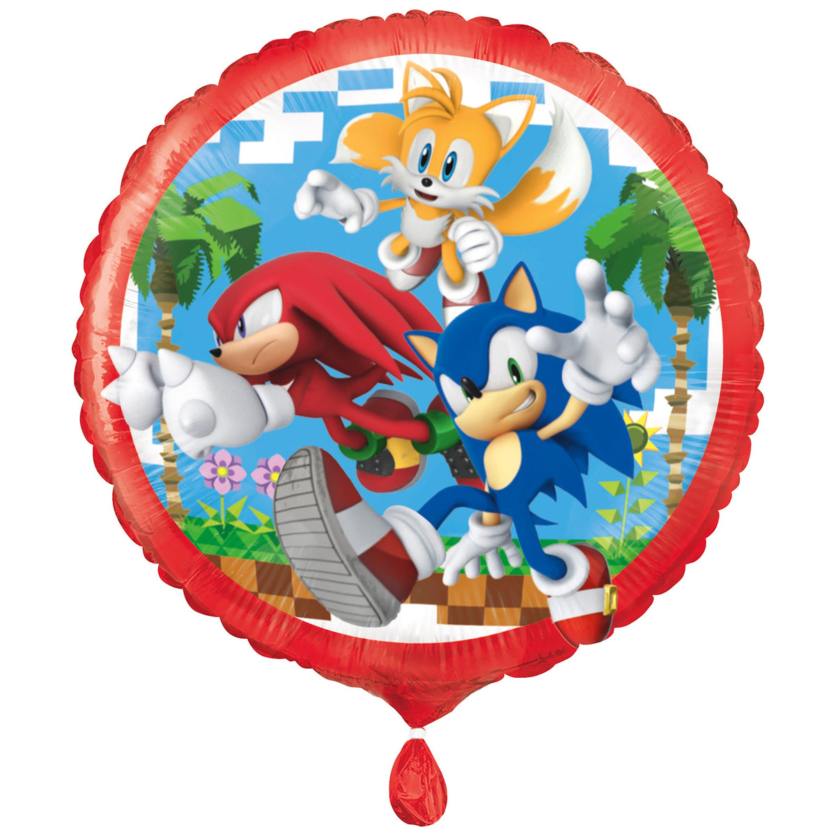 UNIQUE PARTY FAVORS Balloons Sonic the Hedgehog Foil Balloon, 18 Inches, 1 Count 011179218387