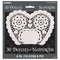 UNIQUE PARTY FAVORS Cake Supplies Small White Heart Shaped Doilies, 6 Inches, 30 Count 011179628971