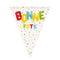 UNIQUE PARTY FAVORS General Birthday Bright "Bonne Fête" Flag Banner, 144 Inches, 1 Count