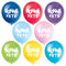 UNIQUE PARTY FAVORS General Birthday Bright Bonne Fête Latex Balloons, 12 Inches, 8 Count