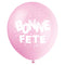 UNIQUE PARTY FAVORS General Birthday Bright Bonne Fête Latex Balloons, 12 Inches, 8 Count