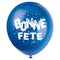 UNIQUE PARTY FAVORS General Birthday Bright Bonne Fête Latex Balloons, 12 Inches, 8 Count