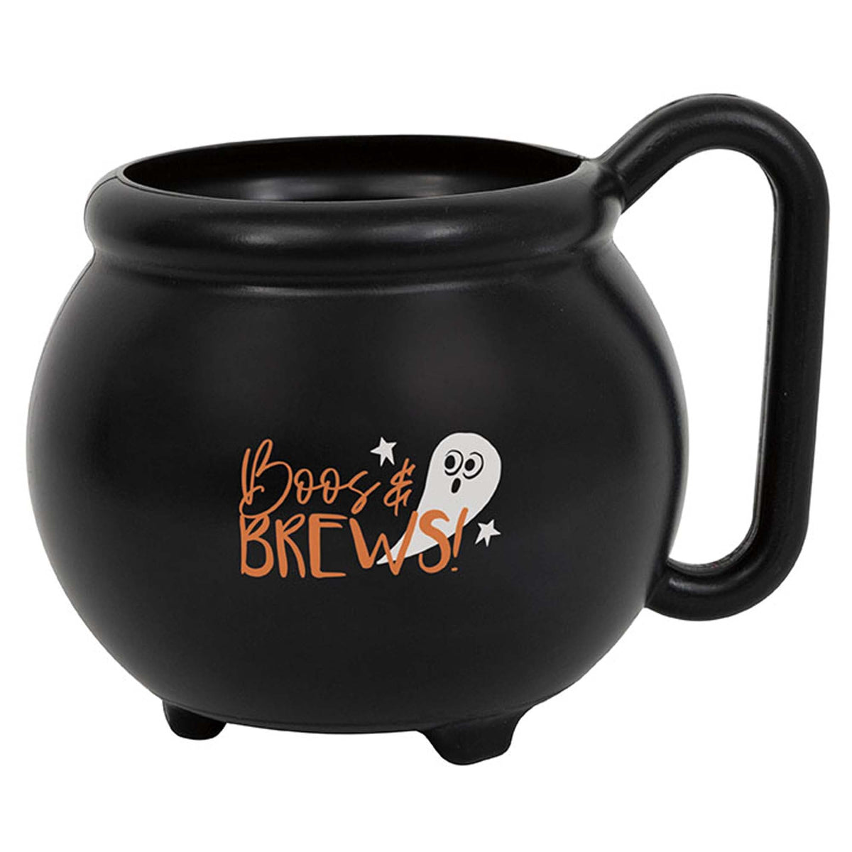 UNIQUE PARTY FAVORS Halloween Bats and Boos Plastic Cauldron Mug, 15 Oz, 1 Count