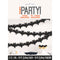 UNIQUE PARTY FAVORS Halloween Iridescent Hauntings Bat Tissue Garland, 120 Inches, 3 Count