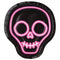 UNIQUE PARTY FAVORS Halloween Neon Lights Halloween Large Skeleton Shape Lunch Paper Plates, 8 Inches, 8 Count