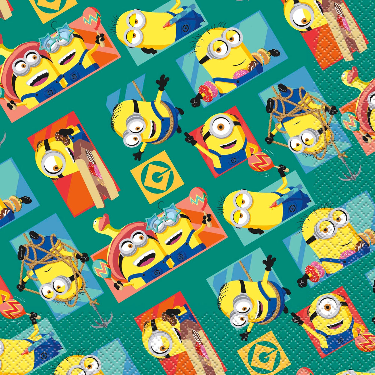 UNIQUE PARTY FAVORS Kids Birthday Despicable Me 4 Birthday Large Lunch Napkins, 16 Count