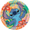 UNIQUE PARTY FAVORS Kids Birthday Stitch Large Round Lunch Paper Plates, Disney, 9 Inches, 8 Count 011179325474