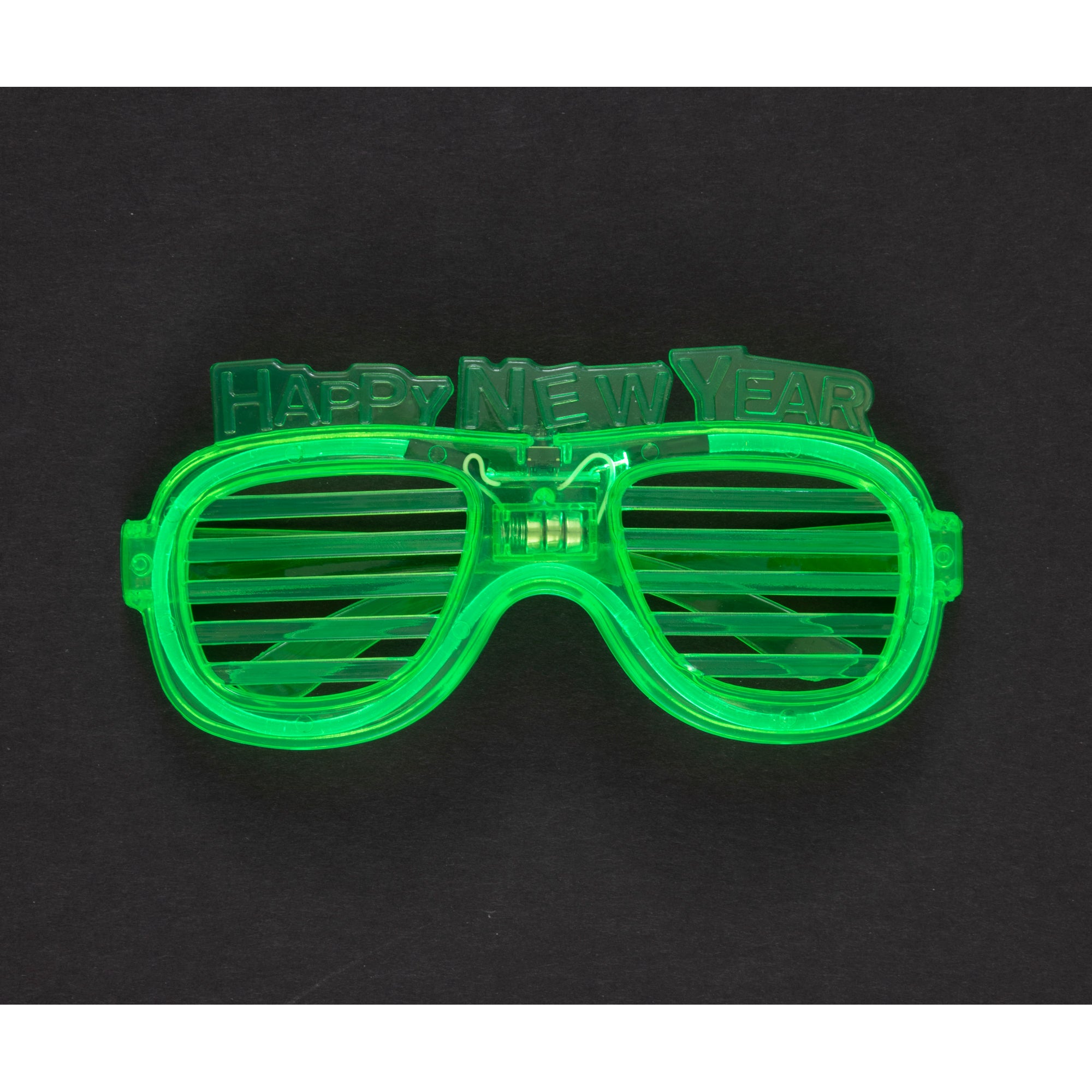 Happy New Year Light Up Green Party Glasses Party Expert