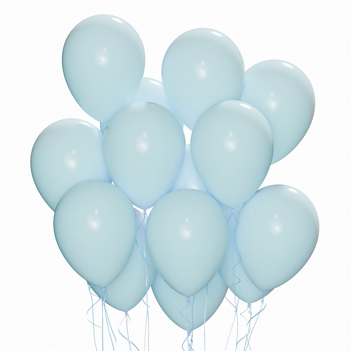 WIDE OCEAN INTERNATIONAL TRADE BEIJING CO., LTD Balloons Baby Blue Latex Balloon 12 Inches, 15 Count 810064197901