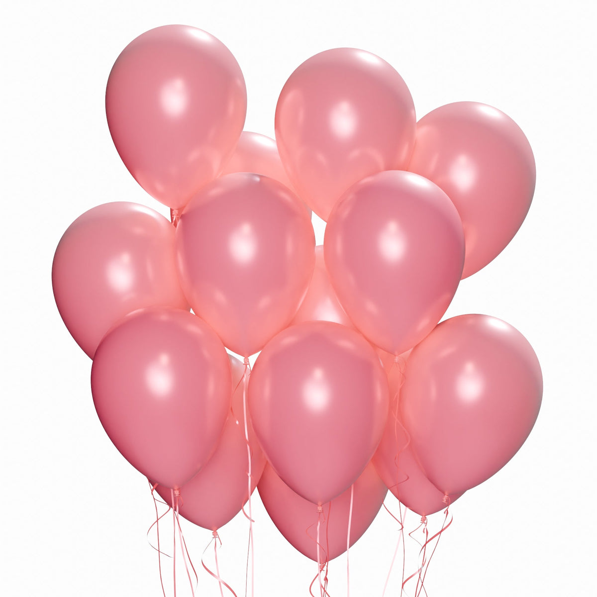 WIDE OCEAN INTERNATIONAL TRADE BEIJING CO., LTD Balloons Light Pink Latex Balloon 12 Inches, Pearl Collection, 15 Count 810064197611