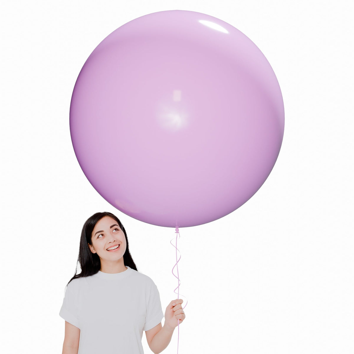 WIDE OCEAN INTERNATIONAL TRADE BEIJING CO., LTD Balloons Purple Latex Balloon 36 Inches, Macaroon Collection, 2 Count 810064199028