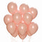 WIDE OCEAN INTERNATIONAL TRADE BEIJING CO., LTD Balloons Rosegold Latex Balloon 12 Inches, Pearl Collection, 72 Count 810064198359