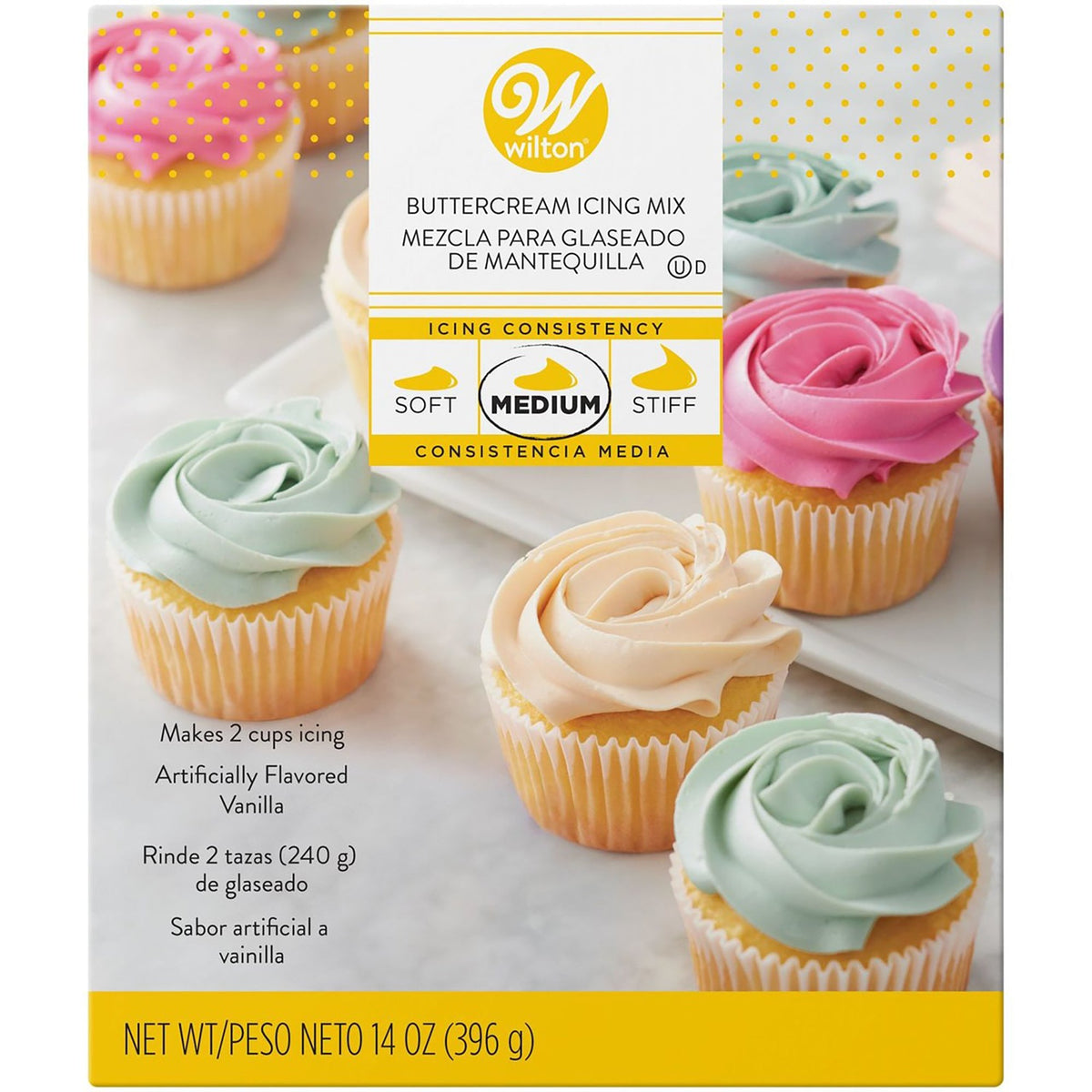 WILTON INDUSTRIES Cake Supplies Buttercream Icing Mix - White 020591940226