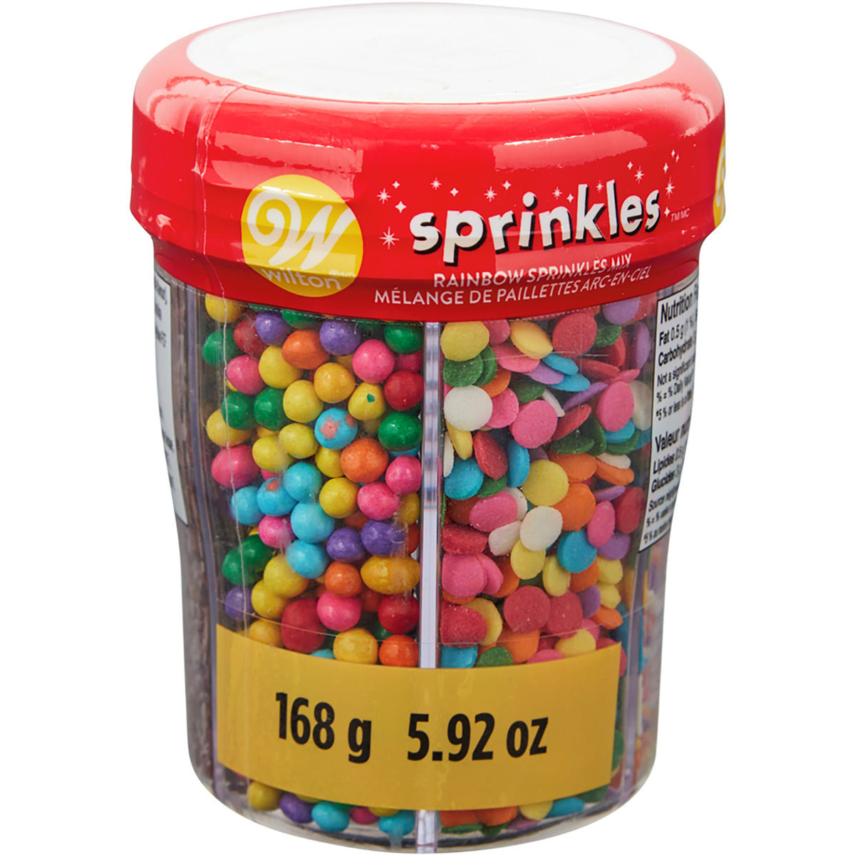 WILTON INDUSTRIES Cake Supplies Rainbow Basic Sprinkles 6 Cell, 6,56 Oz, 1 Count 020591006472