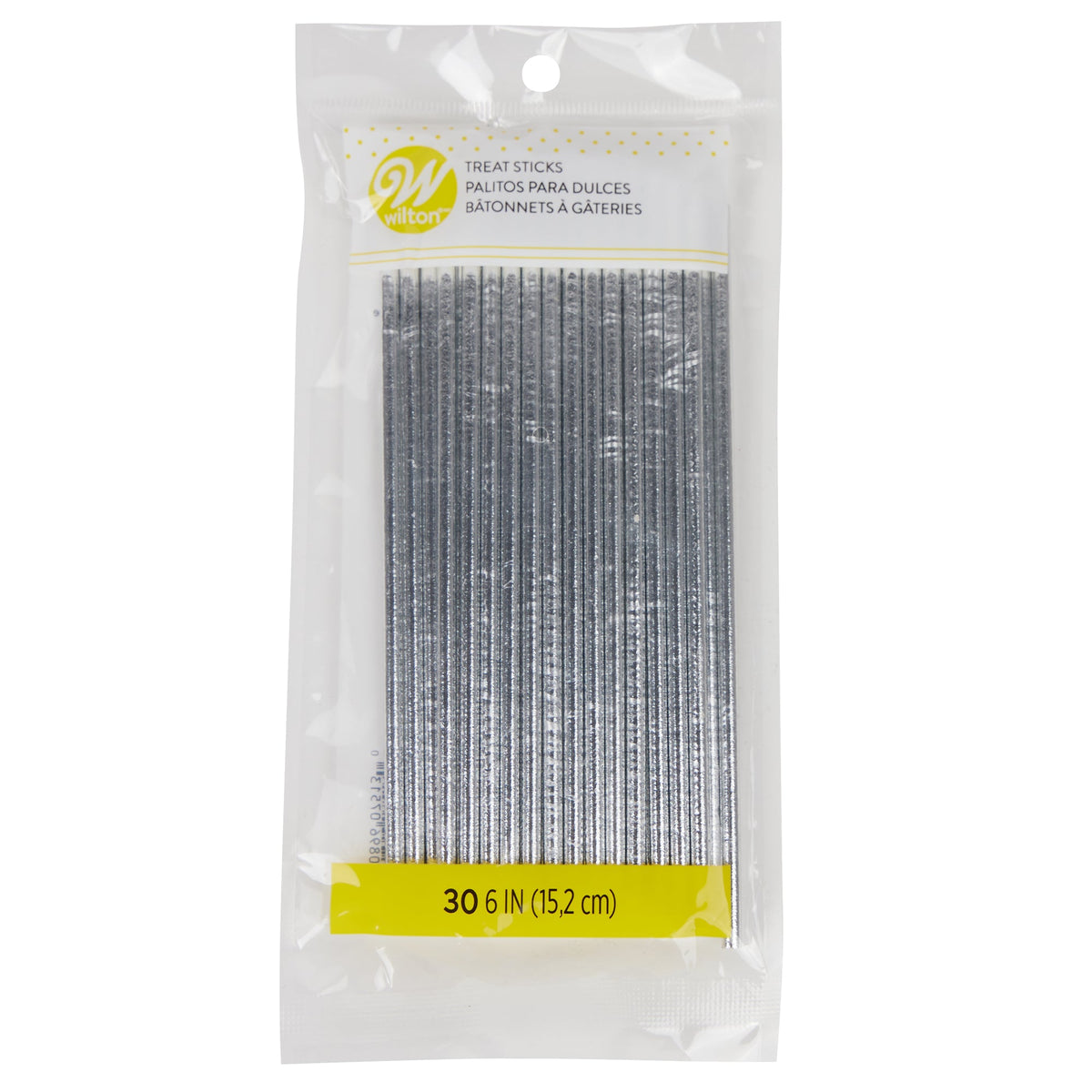 WILTON INDUSTRIES Cake Supplies Silver Lollipop Sticks, 6 Inches, 30 Count 070896075130