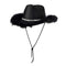 YIWU EVERGROWING CAP LIMITED Costume Accessories Black Feather Cowgirl Hat for Adults 810120716510