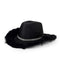 YIWU EVERGROWING CAP LIMITED Costume Accessories Black Feather Cowgirl Hat for Adults 810120716510