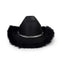 YIWU EVERGROWING CAP LIMITED Costume Accessories Black Feather Cowgirl Hat for Adults 810120716510