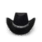 YIWU EVERGROWING CAP LIMITED Costume Accessories Glam Cowgirl Hat for Adults, Black and Silver 810120716695