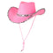 YIWU EVERGROWING CAP LIMITED Costume Accessories Glam Cowgirl Hat for Adults, Pink and Silver 810120716688