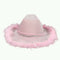 YIWU EVERGROWING CAP LIMITED Costume Accessories Pink Feather Cowgirl Hat for Adults 810120716497