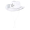 YIWU EVERGROWING CAP LIMITED Costume Accessories White Cowgirl Hat with Stars for Adults 810120716534