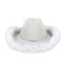 YIWU EVERGROWING CAP LIMITED Costume Accessories White Feather Cowgirl Hat for Adults 810120716503