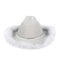 YIWU EVERGROWING CAP LIMITED Costume Accessories White Feather Cowgirl Hat for Adults 810120716503