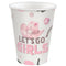 YIWU JINBO IMPORT AND EXPORT CO., LTD Everyday Entertaining Cowgirl "Let's Go Girl" Paper Cups, 9 Oz, 8 Count 810120716343