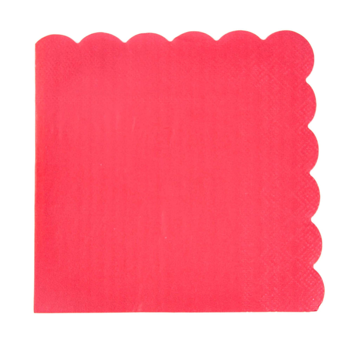 YIWU SANDY PAPER PRODUCTS CO., LTD Everyday Entertaining Apple Red Flower Edge Large Lunch Napkins, 16 Count 810120713885