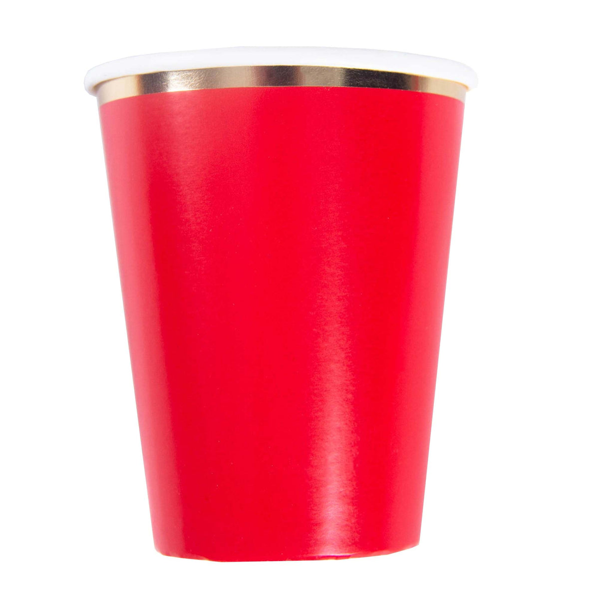 YIWU SANDY PAPER PRODUCTS CO., LTD Everyday Entertaining Apple Red Paper Cups, 9 Oz, 8 Count 810120713854